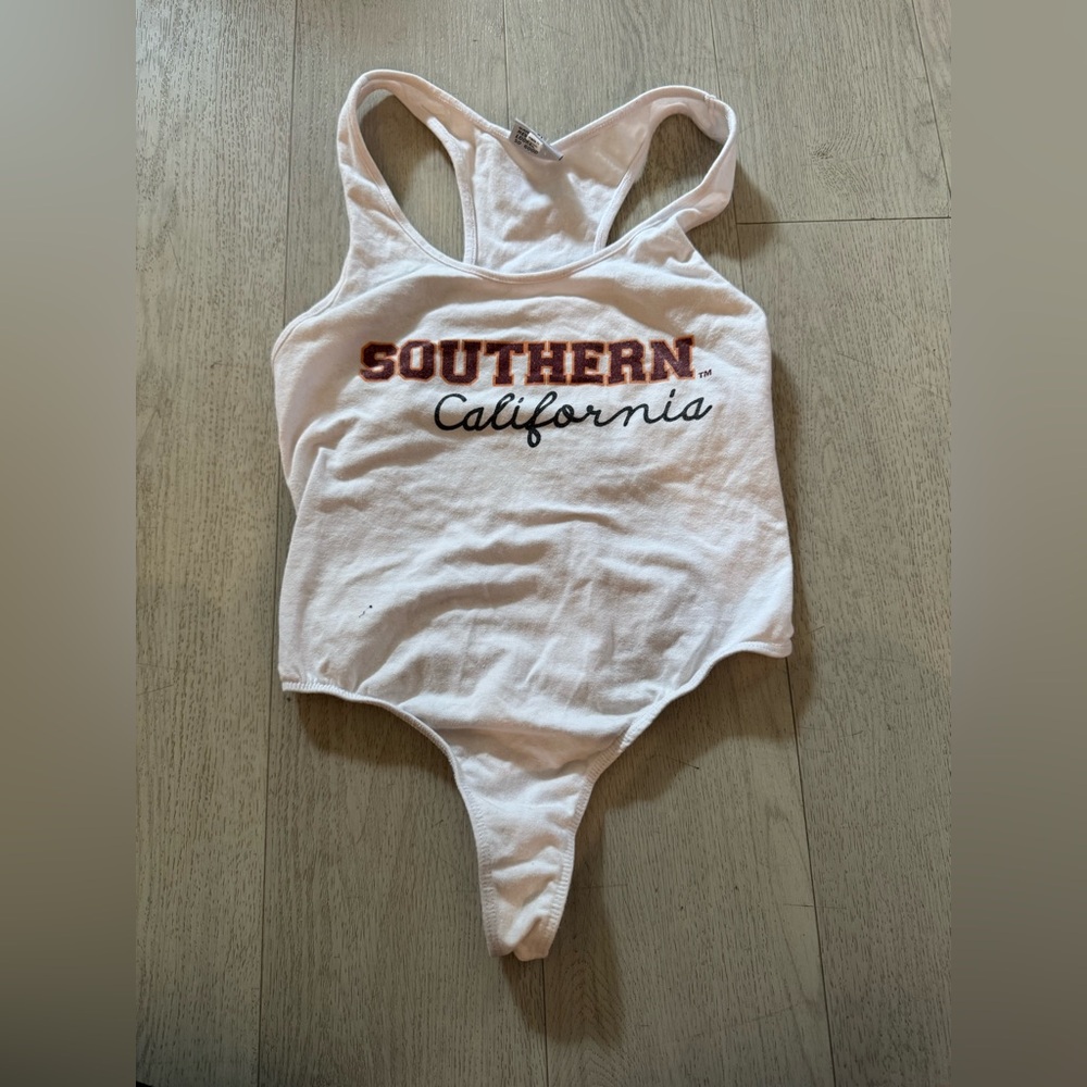White USC Bodysuit